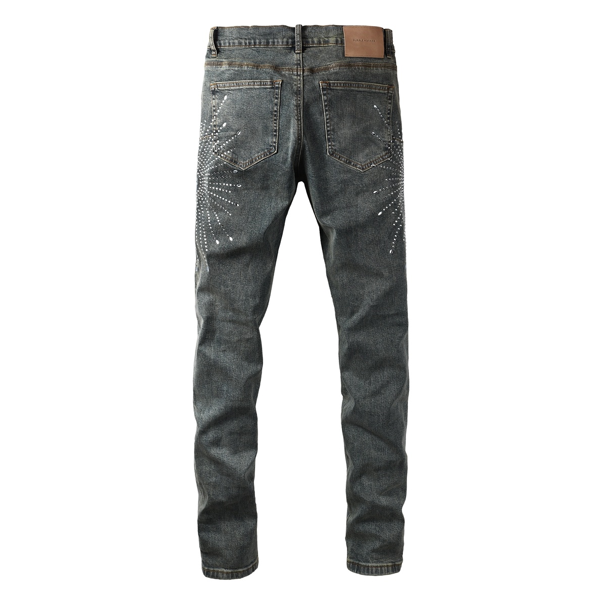 Men’s Purp Brand Skinny‑Fit Rhinestone Denim Jeans, Brand New With All Tags | Style PU9122 - Image 3