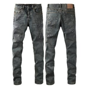 Men’s Purp Brand Skinny‑Fit Rhinestone Denim Jeans, Brand New With All Tags | Style PU9122