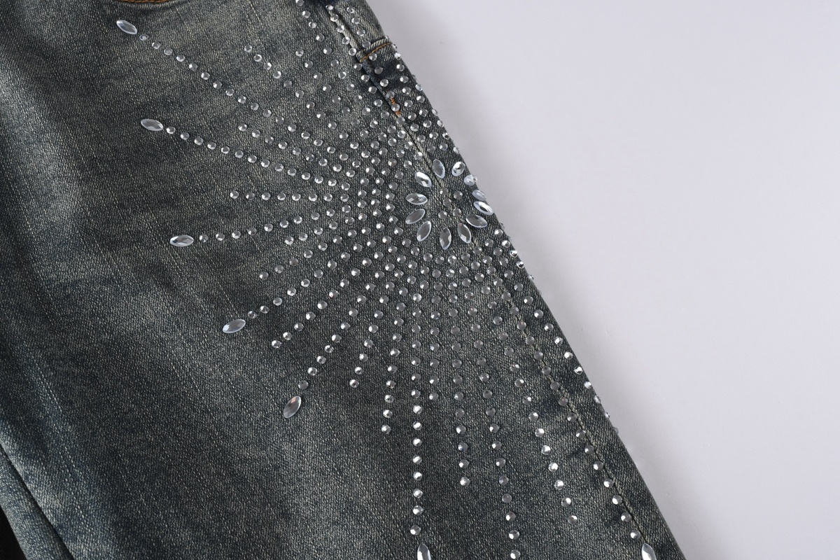 Men’s Purp Brand Skinny‑Fit Rhinestone Denim Jeans, Brand New With All Tags | Style PU9122 - Image 7
