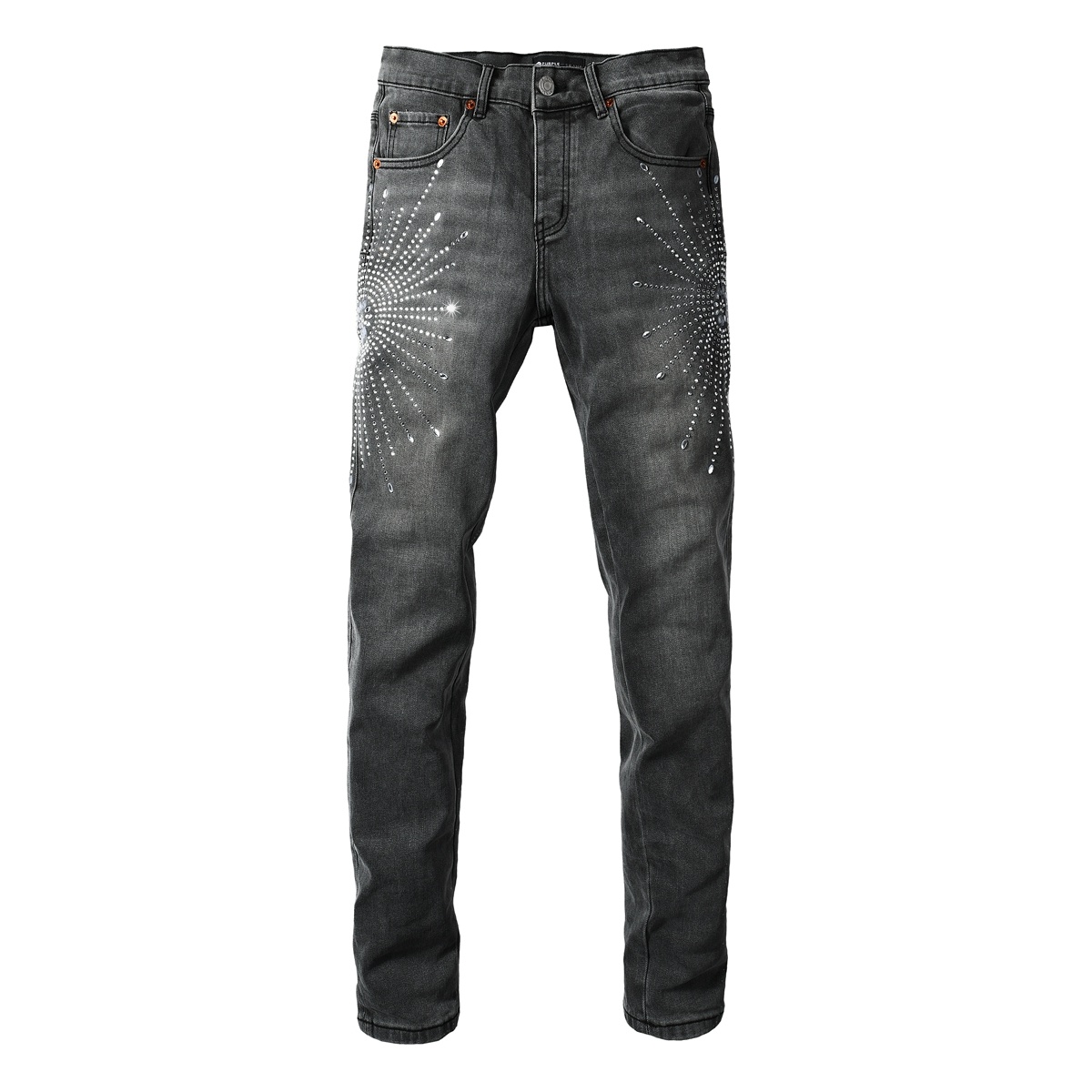 Men’s Purp Brand Skinny‑Fit Rhinestone Denim Jeans, Brand New With All Tags | Style PU9123 - Image 2