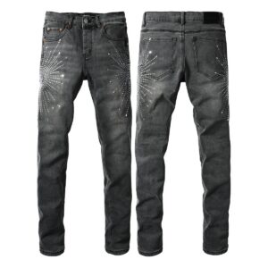 Men’s Purp Brand Skinny‑Fit Rhinestone Denim Jeans, Brand New With All Tags | Style PU9123