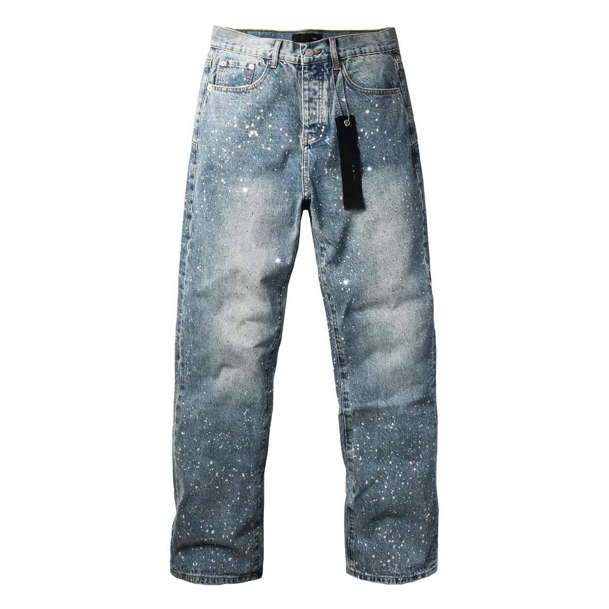 Men’s Purp Brand Baggy‑Fit Rhinestone Denim Jeans, Brand New With All Tags | Style PU9126 - Image 2