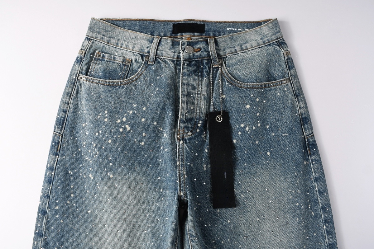 Men’s Purp Brand Baggy‑Fit Rhinestone Denim Jeans, Brand New With All Tags | Style PU9126 - Image 4