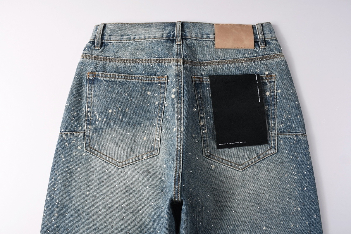 Men’s Purp Brand Baggy‑Fit Rhinestone Denim Jeans, Brand New With All Tags | Style PU9126 - Image 6