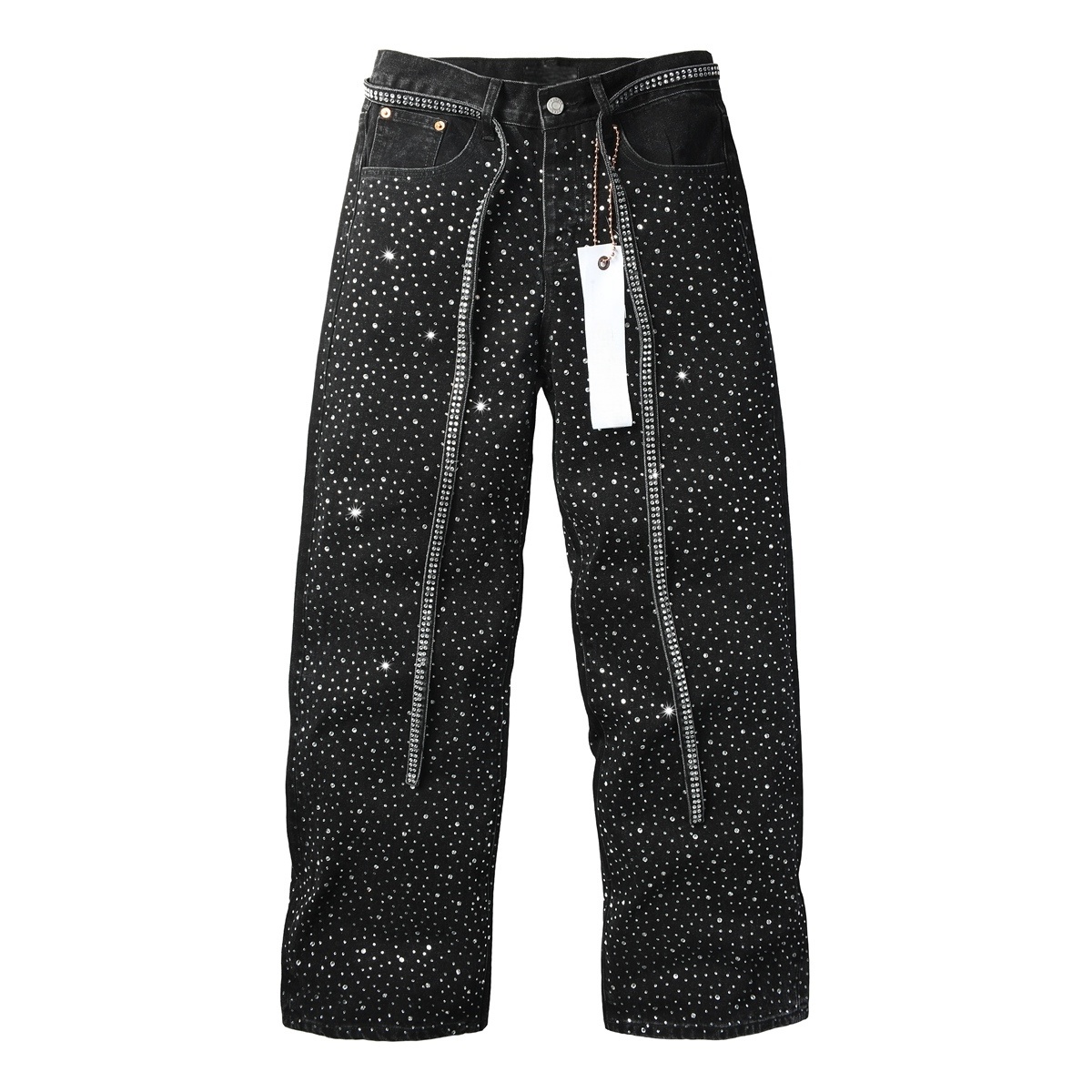 Men’s Purp Brand Baggy‑Fit Rhinestone Denim Jeans, Brand New With All Tags | Style PU9128 - Image 2