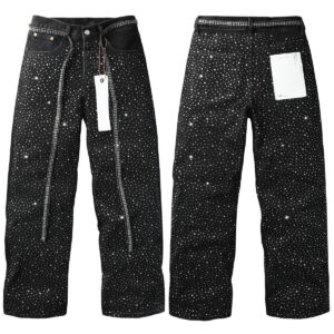 Men’s Purp Brand Baggy‑Fit Rhinestone Denim Jeans, Brand New With All Tags | Style PU9128