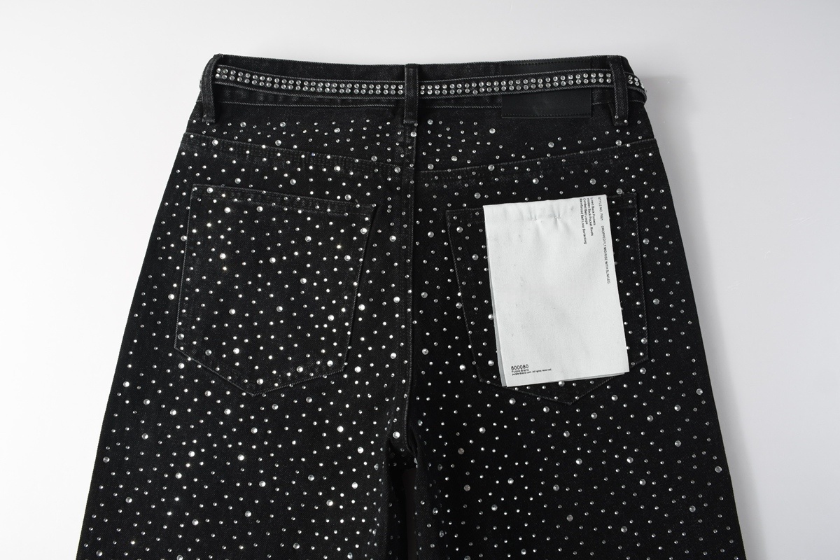 Men’s Purp Brand Baggy‑Fit Rhinestone Denim Jeans, Brand New With All Tags | Style PU9128 - Image 7