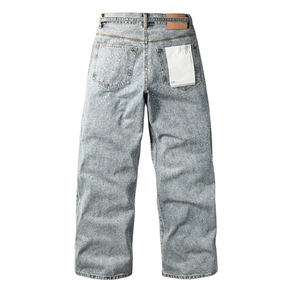 Men’s Purp Brand Baggy‑Fit Rhinestone Denim Jeans, Brand New With All Tags | Style PU9129 - Image 3
