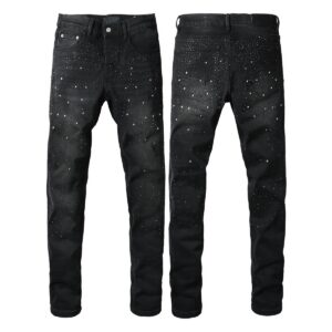Men’s Purp Brand Skinny‑Fit Rhinestone Denim Jeans, Brand New With All Tags | Style PU9130