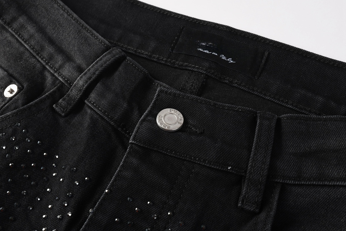 Men’s Purp Brand Skinny‑Fit Rhinestone Denim Jeans, Brand New With All Tags | Style PU9130 - Image 5