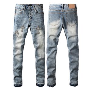 Men’s Purp Brand Skinny‑Fit Rhinestone Denim Jeans, Brand New With All Tags | Style PU9132