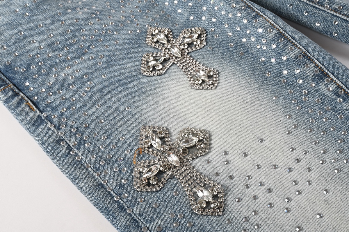 Men’s Purp Brand Skinny‑Fit Rhinestone Denim Jeans, Brand New With All Tags | Style PU9132 - Image 6