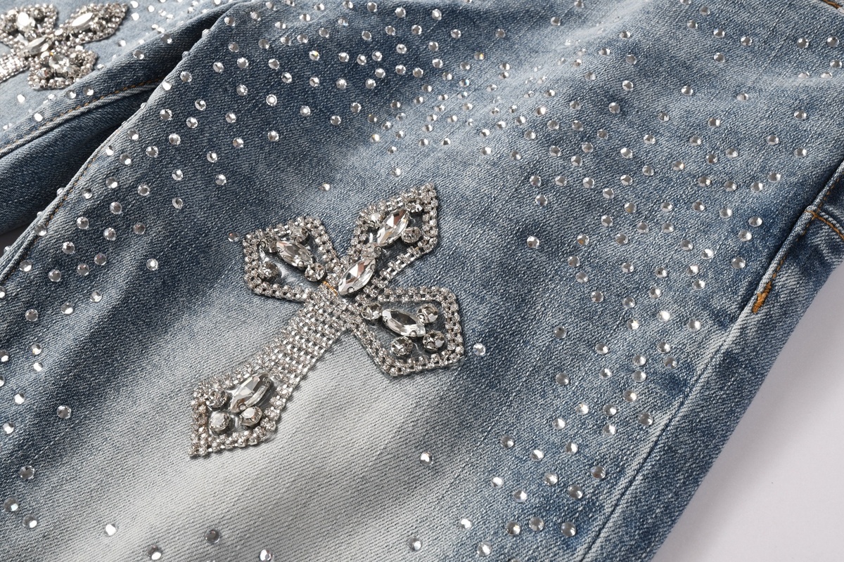 Men’s Purp Brand Skinny‑Fit Rhinestone Denim Jeans, Brand New With All Tags | Style PU9132 - Image 5