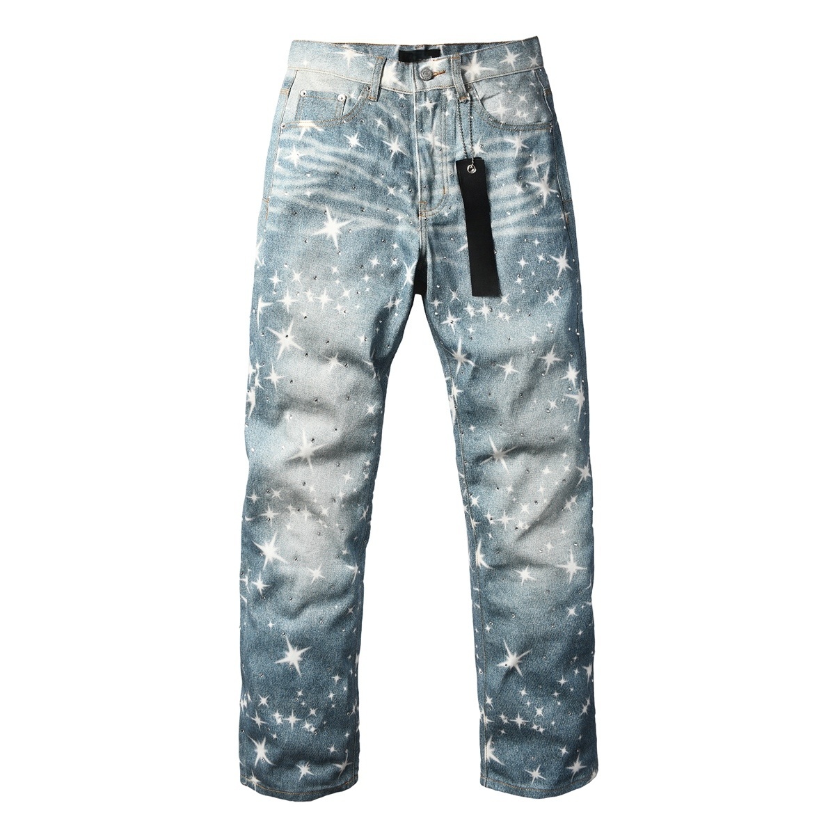 Men’s Purp Brand Straight‑Fit Rhinestone Denim Jeans, Brand New With All Tags | Style PU9141 - Image 2