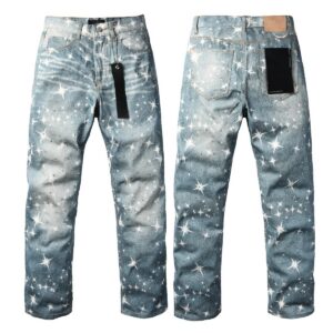 Men’s Purp Brand Straight‑Fit Rhinestone Denim Jeans, Brand New With All Tags | Style PU9141