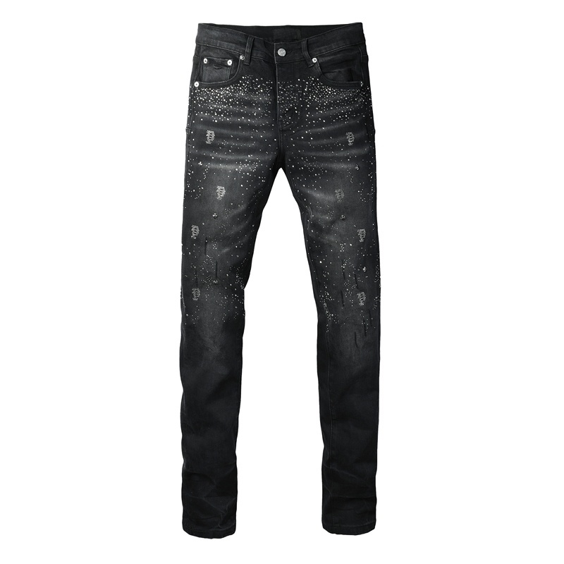 Men’s Purp Brand Skinny‑Fit Rhinestone Denim Jeans, Brand New With All Tags | Style PU9144 - Image 2