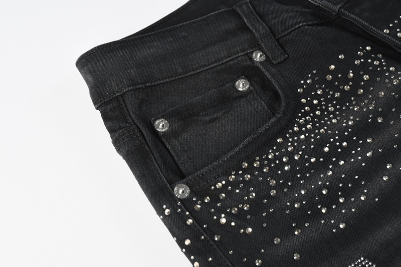 Men’s Purp Brand Skinny‑Fit Rhinestone Denim Jeans, Brand New With All Tags | Style PU9144 - Image 5