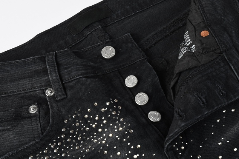Men’s Purp Brand Skinny‑Fit Rhinestone Denim Jeans, Brand New With All Tags | Style PU9144 - Image 6