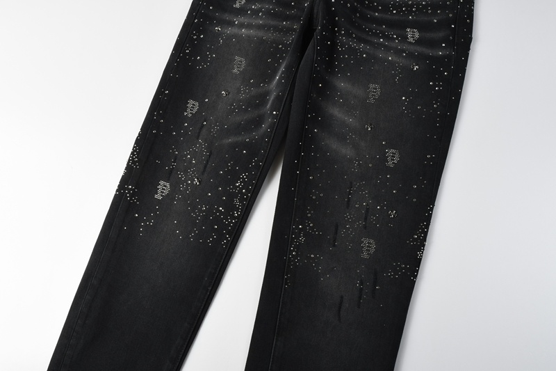 Men’s Purp Brand Skinny‑Fit Rhinestone Denim Jeans, Brand New With All Tags | Style PU9144 - Image 7