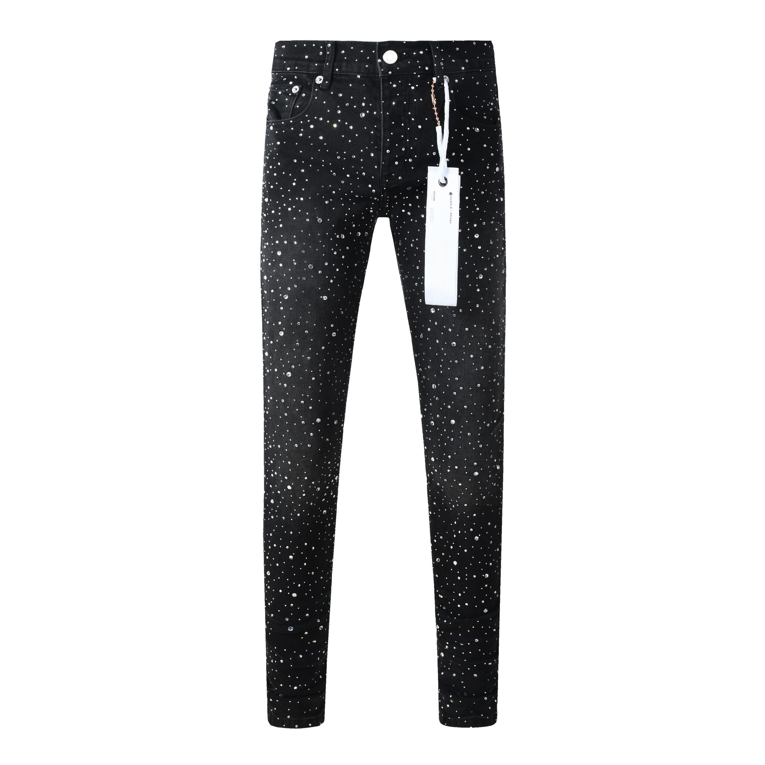 Men’s Purp Brand Skinny‑Fit Rhinestone Denim Jeans, Brand New With All Tags | Style PU9146 - Image 2