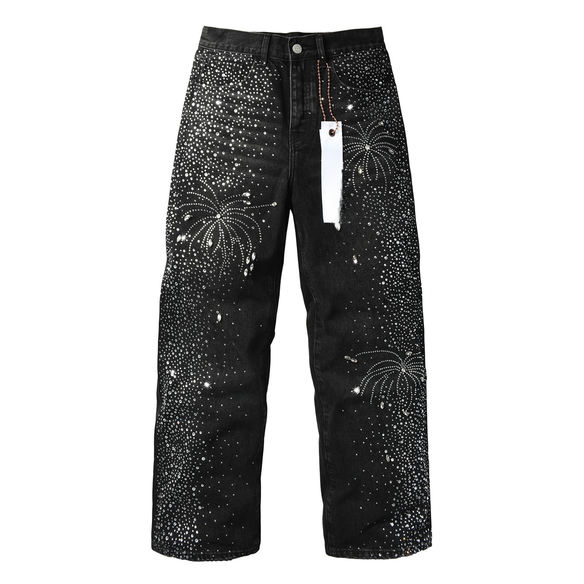 Men’s Purp Brand Baggy‑Fit Rhinestone Denim Jeans, Brand New With All Tags | Style PU9125 - Image 2