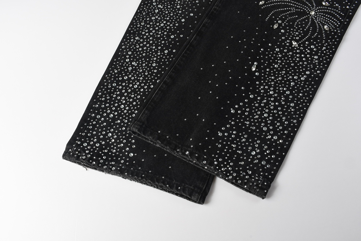 Men’s Purp Brand Baggy‑Fit Rhinestone Denim Jeans, Brand New With All Tags | Style PU9125 - Image 8